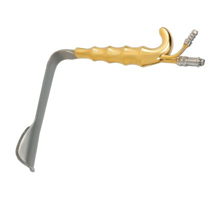 epstein abdominoplasty retractor curved blade with fiber optic and suction tube supplier