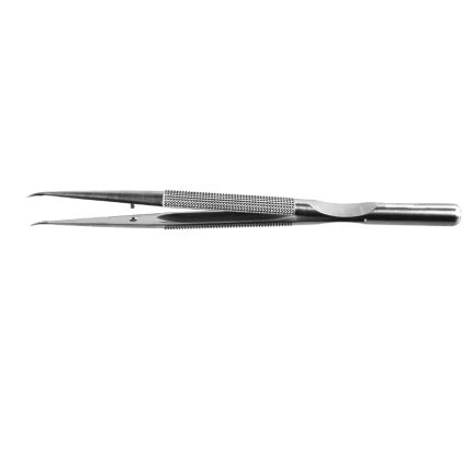 micro forceps curved round handle supplier