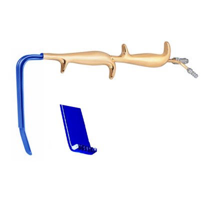 tebbet fiiber optic retractor double handle insulated with smooth end supplier